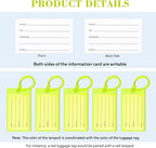 10 Pack Luggage Tags for Suitcases, Airplane Travel Essentials for Flying, International Travel Must Haves, and Luggage Accessories by Sodsay