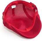 2 Pack Men's Mesh Cap Breathable Summer Newsboy Hat Adjustable Beret Ivy Cap Irish Cabbie Driving Hunting Hats