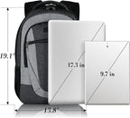 BIKROD Backpack for Men and Women, Extra Large School Backpacks for Teens, Water Resistant Back Pack Fits 17 Inch Laptop, Business Anti Theft Sturdy Computer Bag Gifts, Blackgrey