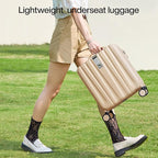 Hanke 16 Inch Underseat Carry on Suitcases with Wheels,Lightweight Hard Shell Carry on Luggage for Weekender, Travel Approved Small Suitcase,Travel Luggage for Womem Men,Cuba Sand pink.