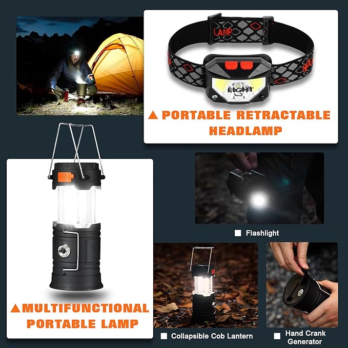 Professional Survival Gear Set - First Aid Kit and Large Camping Backpack, Camping Equipment for Adventure Outdoor Hiking Adventurers