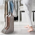 2 Pack Boot Storage Bag, Portable Dust Proof Boot Bags for Cowboy Boots, Shoe Cover Protector Bag for Boots Storage and Organizer Packing, Tall Boot Storage Carry Bag for Travel and Daily Use