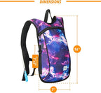Vibe Festival Gear Hydration Pack Backpack with 2L Water Bladder for Women, Men, Teens, Kids - Hydropack Hydro Sports, Outdoor, Running, Camping, Hiking, Festivals, Raves
