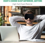 BeeVines Sleep Mask, 2 Pack 3D Contoured Sleeping Eye Masks for Lash Extensions, Night Molded Covers with Adjustable Strap, Eye Shade Cover Lashes Extension for Traveling Yoga Nap(Black & Blue)