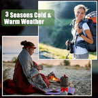 Macarrie 10 Pcs 0 Degree Camping Sleeping Bags Bulk for Adults Cold Weather 4 Season Warm Sleeping Bag with Compression Sack for Homeless Donation Shelter Emergency Hiking