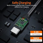 JXMOX USB C Cable,USB A to Type C 3A Fast Charging (10ft 2-Pack) Long Charger Cord for iPhone 15 16 17 Pro Max,Samsung Galaxy S25 S24 S23 S22 S21 Ultra,Note 9 10+,A11 A20 A50 A51 A60 A71,Moto Z2 Z3