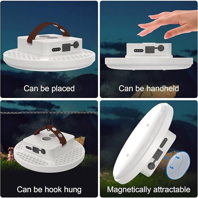 Tent Light Rechargeable Hanging Flashlight Ultra Bright Led Camping Lantern with Waterproof Portable Tent Lamp for Camping Emergency Usage(Infinite Dimming)