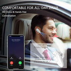 Bluetooth Earpiece, V5.0 Wireless Headphone Cell Phone Headset 8 Hrs Talking with Noise Cancelling Mic, Volume Control, Handsfree Earbud for iPhone Android Samsung Laptop Trucker Driver