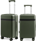 LOVEVOOK Hard Shell 24 Inch Carry On Luggage with Removable Lining,Large Capacity Carry On Suitcase with Wheels Lock,Lightweight Airline TSA Approved Checked Luggage for Men Women Travel Business Trip