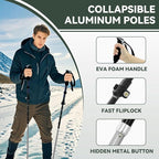 Trekking Poles Collapsible Hiking Poles - 2 Pack Aluminum Hiking Sticks, Lightweight Walking Sticks for Seniors, Men, Women Balance, Tri-Fold Walking Poles for Backpacking by Underwood Aggregator