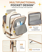 coofay Travel Backpack Carry on Flight Approved Mochila De Viaje Personal Item Travel Bag Backpacks for Travel Backpacks for Men Women Carry on Backpack for Airplanes 18x14x8 Inches Travel Bag