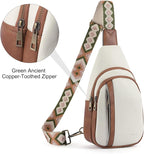 CLUCI Crossbody Bags for Women Men,Leather Sling Bag Cross Body Backpack for Woman Gifts for Women Birthday Unique