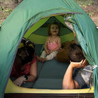 3.15" Self Inflating Camping Sleeping Pad, Ultra-Thick Elasticity Foam Fast Inflating 4-Season Insulated Durable Camping Mat Air Mattress with Pillow, for Tent, Car, Camping, Traveling, Green