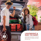 EMT 1st Emergency Responder First Aid Kit | Medical Trauma Bag for Disaster Preparedness | Perfect for Wilderness, Camping, Home, Car, & Office | Our Lightweight Kits Come with 40 Unique Items