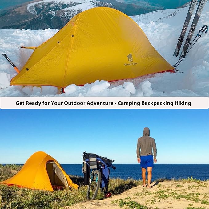 GEERTOP Ultralight 2 Person Tent Waterproof Two Man Backpack Tents for Outdoor Camping Backpacking