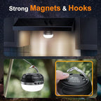 LED Camping Lantern Rechargeable 1400LM, Up to 420H Running Time Camping Tent RGB Light, 10400mAh Emergency Hanging Light for Hurricane, Power Outages, Home, Hiking