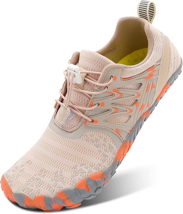 L-RUN Barefoot Water Shoes Women Mens Aqua Sock Athletic Hiking Water Sports Shoes for Swim Beach Pool Sand Diving Walking