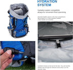 MOUNTAINTOP 80L Internal Frame Backpack for Man & Women Backpacking Hiking Backpack with Rain Cover