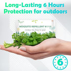 Natural Mosquito Repellent Wipes, DEET Free Insect & Bug Repellent Wipes, Easy to Use, Long Lasting, Travel Sized