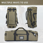86l Large Duffel Bag For Travel, Gym & Sports - Water Repellent Polyester, Hidden Straps, Shoe Compartment - Perfect Luggage Duffle Bag Or Backpack For Men & Women