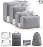 9 Set Packing Cubes for Travel, Gifts for Women Mom,Anti-Tearing Suitcase Organizer,OlarHike Vacation Essentials & Accessories for Cruise Ship