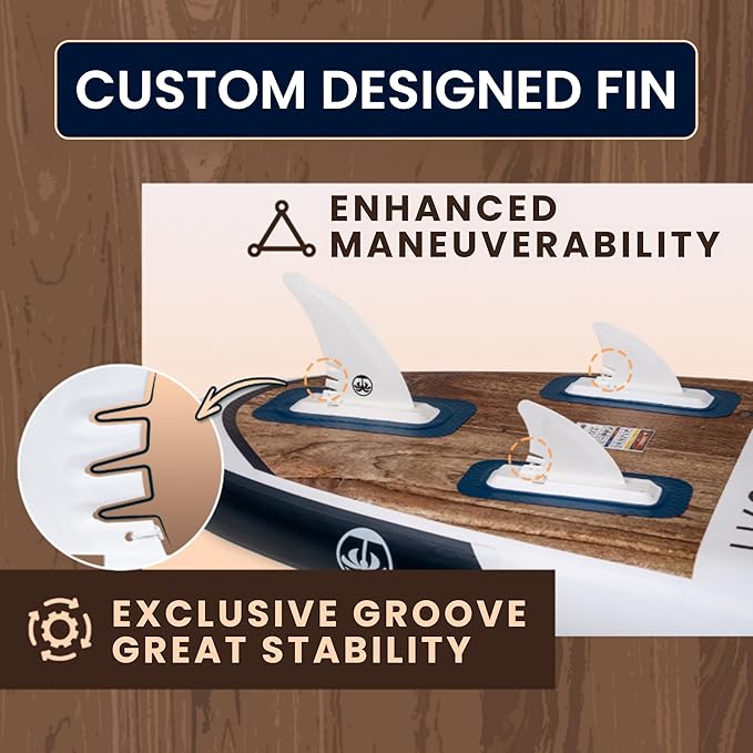 TRUISLAND Inflatable Paddle Board, Stand Up Paddle Board with Backpack, Non-Slip Thickened Deckpad, Waterproof Phone Case, Leash, Paddle, Hand Pump