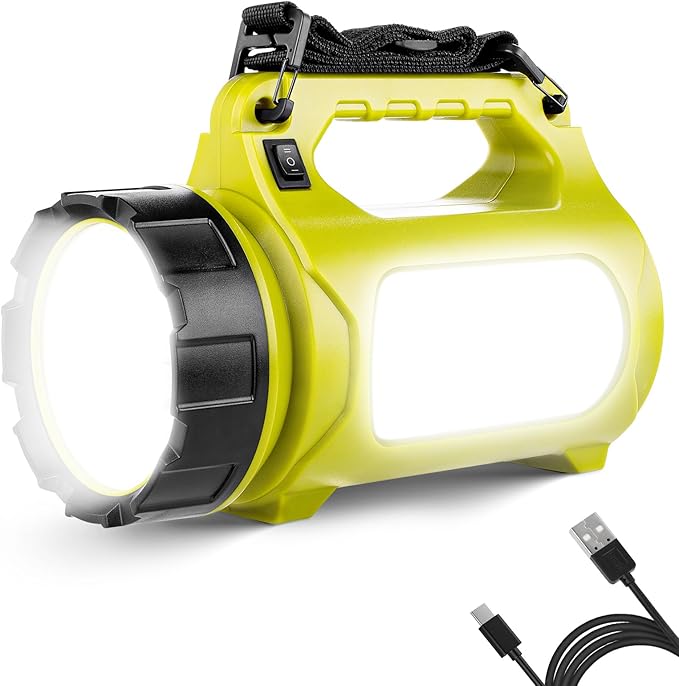 LE Rechargeable LED Lantern, Camping Essentials, 1000LM, 5 Light Modes, Power Bank, IPX4 Waterproof, Lantern Flashlight for Hurricane Emergency, Hiking, Home and More, USB Cable Included