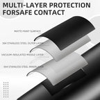 ROCKBROS Insulated Water Bottle with Straw, Stainless Steel Sports Water Cup Flask Leak Proof with Handle Keep Warm and Cold for Hiking, Cycling, Bike Travel, School Sports, Gym