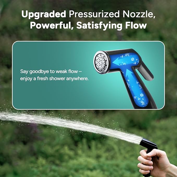 DR.PREPARE Portable Shower for Camping, 4/5 Gallons Camping Shower Bag, Portable Outdoor Shower with Pump for Hiking, Climbing, Pet Cleaning, Car Washing, Beach & Emergency