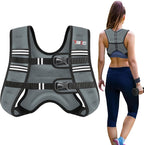 Weighted Vest Woman - Womens Weight Vest for Walking, Strength Training Weight Vests for women, Reflective Stripe Fitness Vest for Workout Running Jogging
