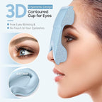 Sleep Mask, Premium Eye Mask for Sleeping, Total Blackout, Superior Soft Comfort, Upgraded 3D Ergonomic Designed Sleeping Mask for Home, Office, Travel, Meditation, Sky Blue