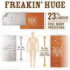 Don't Die In The Woods - Freakin’ Huge Emergency Blankets [4-Pack] Extra-Large Thermal Mylar Space Blankets with Ripstop Nylon Stuff Sacks + Carabiner Zipper Pack [Survival Orange]