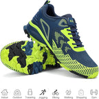 Kricely Men's Trail Running Shoes Non Slip Hiking Shoes Tennis Shoes Fashion Sneakers Workout Footwear