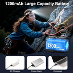 Mini Rechargeable Headlamp Flashlight,Super Bright LED,Sensor Control, 5 Light Settings, IPX5 Waterproof & Lightweight, Ideal for Camping, Running & Hiking Outdoor (2 Pack)