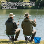 Portable Folding Camping Stool, Travel Fishing Chair Quad Frame Camping Chair Maximum Weight 290 lbs Lightweight Outdoor Folding Garden Chair for Hunting, Hiking, Party, Beach and Painting (Green)