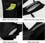 INOXTO Running Hydration Vest Backpack,Lightweight Insulated Pack with 1.5L Water Bladder Bag Daypack for Hiking Trail Running Cycling Race Marathon for Women Men