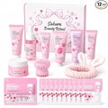 Japan Sakura Skin Care Set For Teen Girls, Skincare For Girls 10-12, Skin Care For Teens 10-12, Japanese Cherry Blossom Skin Care For Kids, Birthday & Mothers Day Gifts 30PCS