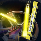 Glow Fever Emergency Safety Military Grade Glow Sticks, 10PCS, 6" Ultra Bright Light Sticks with 12 Hours Duration. Great for Hiking, Party, Camping, Blackouts, Hurricane and Survival Kits (Yellow)