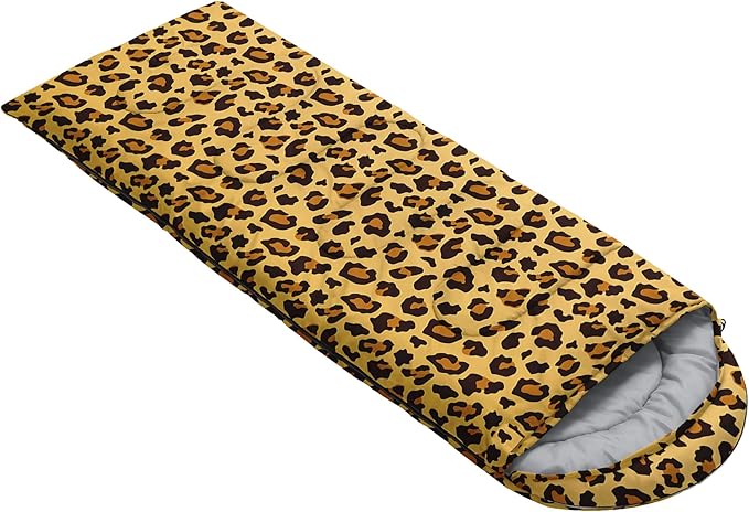 QOOMO Animals Camping Sleeping Bags,3 Season Warm & Cool Weather,Lightweight,Waterproof Sleeping Bags for Adults & Kids,Traveling,and Outdoors,Camping Gear Equipment