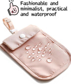 Pink Travel Hidden Bra Wallet - Travel Women's Neck Bag - Hidden Money Bag with Adjustable Elastic Band - Ensuring Safe Travel of Valuable Items