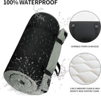 Memory Foam Camping Mattress Pad, Portable Sleeping Pad Roll Up Travel Mattress Waterproof Foldable Floor Cot Mattress Guest Bed for Sleepover