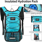 Insulated Hydration Pack Backpack with 3L BPA Free Leak-Proof Water Bladder, Keep Liquids Cool for Up to 5 Hours, Daypack for Hiking, Running, Cycling, Hunting, Climbing