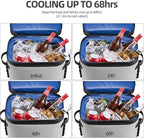 ROCKBROS Backpack Cooler Leak-Proof Soft Sided Cooler Waterproof Insulated Backpack Cooler Bag 36 Can Soft Cooler for Camping Fishing Party Outdoor Adventure Picnic