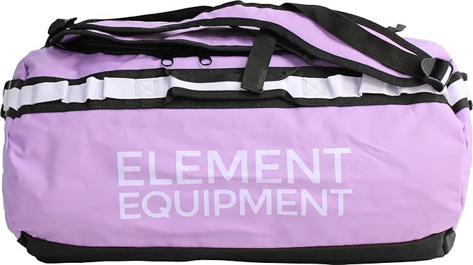 Element Equipment Trailhead Duffel Bag Shoulder Straps Waterproof Violet/Lavendar Small