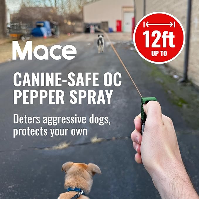 Mace Animal Repellent Sprays - Guard Alaska Bear Spray & Muzzle Dog Repellent Spray, EPA Registered, Outdoor Safety & Self Defense Protection for Hiking, Camping, & Animal Encounters