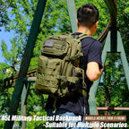 Military Tactical Backpack 45L Large Tactical Backpack for Men, Hiking Rucksack With Bottle Holder