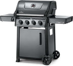 Napoleon Freestyle 425 Natural Gas Outdoor Grill, Graphite Grey – High-Performance 4-Burner BBQ with Stainless Steel Grates