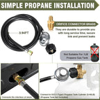 BESTFIRE 30000 BTU Double Burner Propane Gas Stove, Portable Outdoor Camping Cooker with Auto Ignition, Rust-Resistant Alloy Steel, CSA Regulator & Hose, for BBQ, RV, Tailgating, 28.74"×14.76"×5.51"