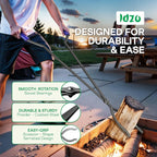 IDZO 40" Fireplace Tongs & Fire Poker, Heavy Duty Steel Fire Tongs, Log Grabber, Firewood Tongs, Fireplace Poker & Fire Pit Tools for Fire Pit, Campfire, Fire Rings, Indoor & Outdoor Use