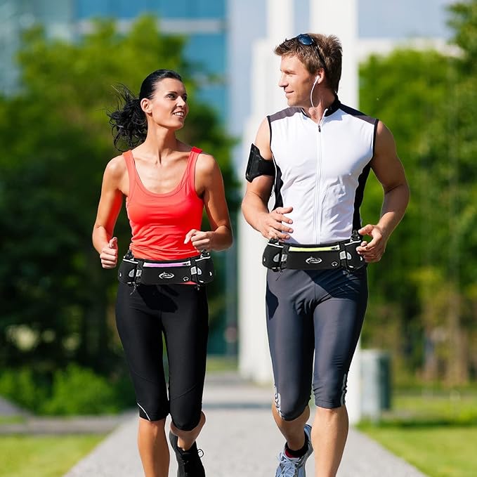 AiRunTech Hydration Running Belt with Water Bottle, Running Fanny Pack for Phone and Wallet Holder, Running Bag Runners Essentials Accessories Marathon Triathlon Walking Jogging Gear Gift